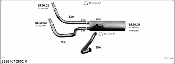 Exhaust System 553000178