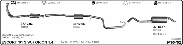 Exhaust System 525000053