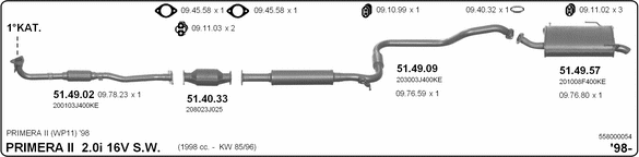 Exhaust System 558000054