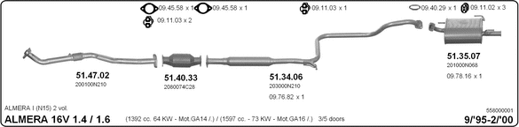 Exhaust System 558000001