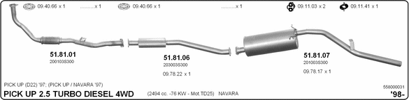 Exhaust System 558000031