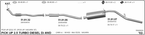 Exhaust System 558000032