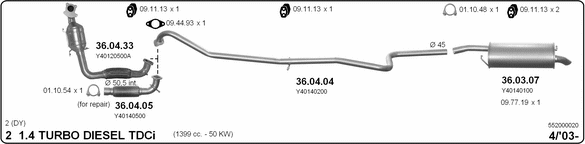 Exhaust System 552000020