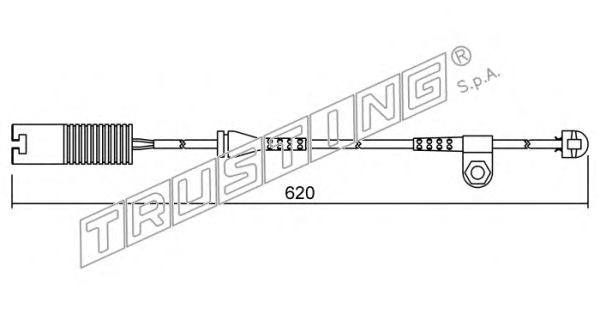 Slidindikator, bremsebelægning SU.154