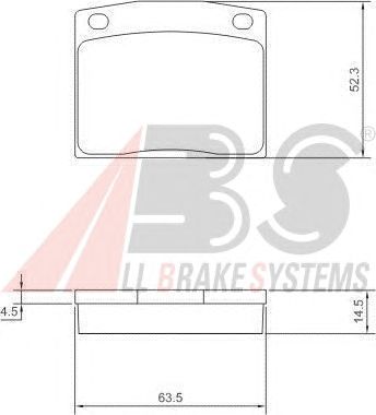 Brake Pad Set, disc brake 36121