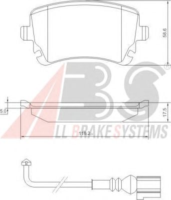 Brake Pad Set, disc brake 37413 OE