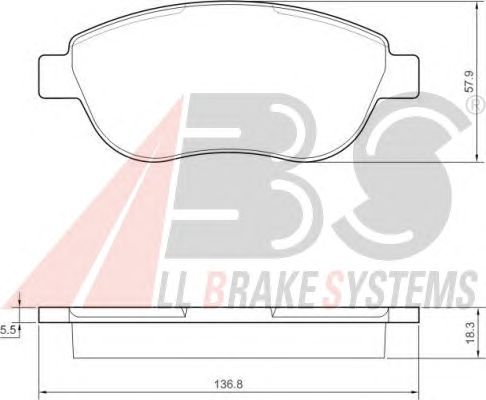Brake Pad Set, disc brake 37418