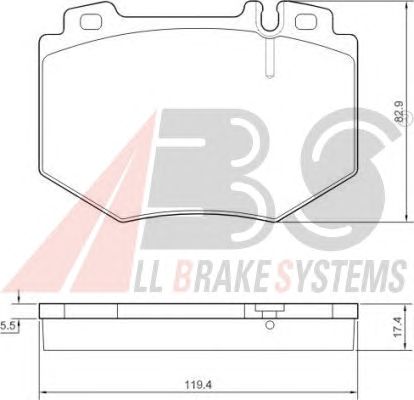 Brake Pad Set, disc brake 37480