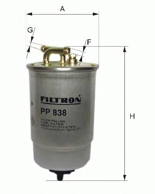 Fuel filter PP838/1