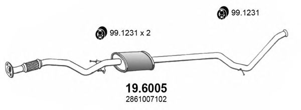 Middle Silencer 19.6005