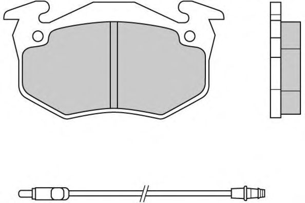 Комплект тормозных колодок, дисковый тормоз 12-0334