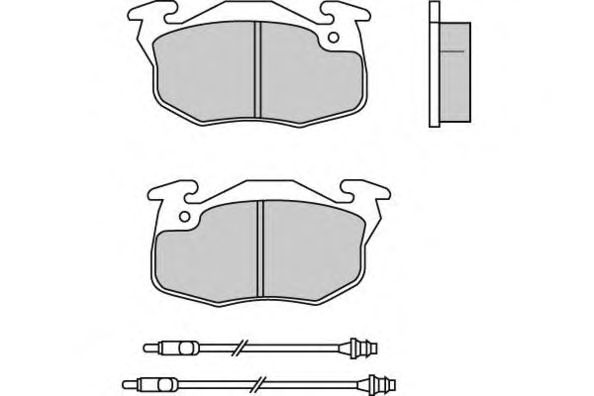 Комплект тормозных колодок, дисковый тормоз 12-0550