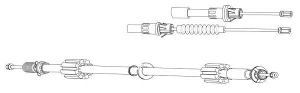 Cable, parking brake FO02192