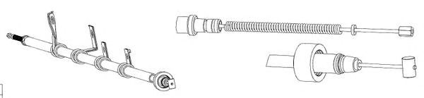 Cable, parking brake HY02114