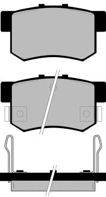 Brake Pad Set, disc brake PA738