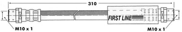 Ελαστικός σωλήνας φρένων FBH6628