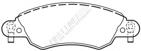 Brake Pad Set, disc brake FBP3338