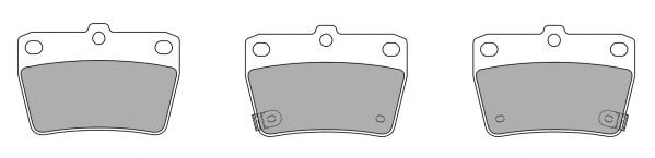 Brake Pad Set, disc brake FBP-1260