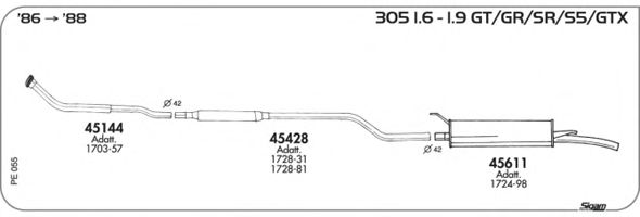 Exhaust System PE055