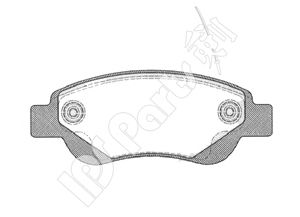 Brake Pad Set, disc brake IBD-1274