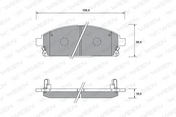 Brake Pad Set, disc brake 151-1371