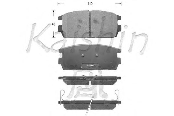 Brake Pad Set, disc brake D11139