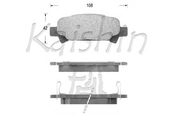 Brake Pad Set, disc brake D7069