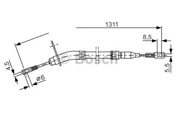 Cable, parking brake 1 987 477 010