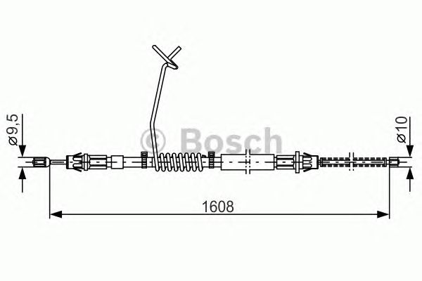 Cable, parking brake 1 987 477 180