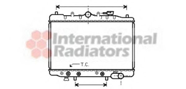 Radiator, engine cooling 27002064