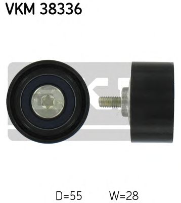 Medløberhjul, multi-V-rem VKM 38336