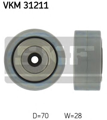 Deflection/Guide Pulley, v-ribbed belt VKM 31211