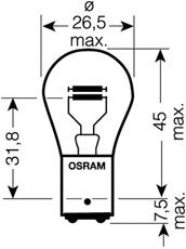 Bulb, indicator; Bulb, brake-/taillight; Bulb, position-/marker light; Bulb, indicator; Bulb, brake-/taillight; Bulb, position-/marker light; Bulb, fog-/taillight; Bulb, fog-/taillight 7537