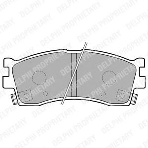 Brake Pad Set, disc brake LP1702