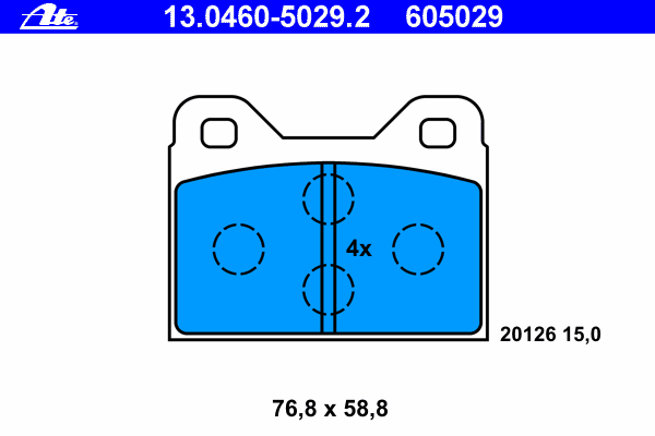 Brake Pad Set, disc brake 13.0460-5029.2
