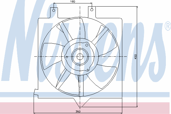 Ventilator, condensator airconditioning 85282