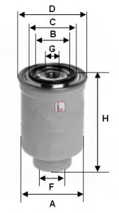 Fuel filter S 0410 NR