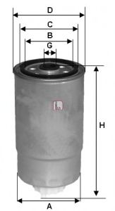 Fuel filter S 5H2O NR