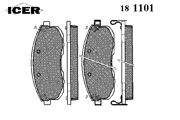 Brake Pad Set, disc brake 181101