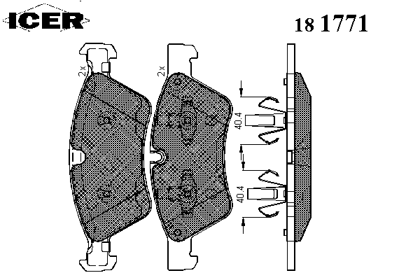 Brake Pad Set, disc brake 181771