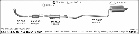 Exhaust System 579000016