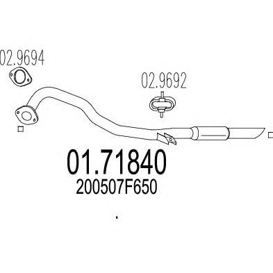 Exhaust Pipe 01.71840