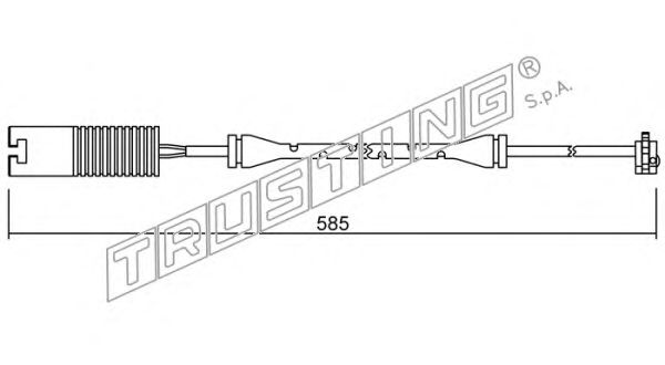 Slidindikator, bremsebelægning SU.250