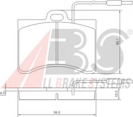 Brake Pad Set, disc brake 36099