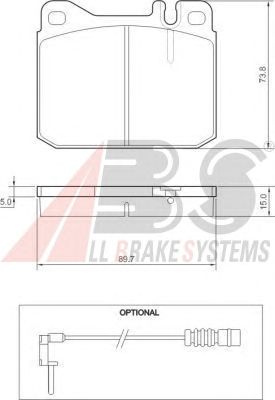 Brake Pad Set, disc brake 36105