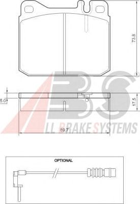 Brake Pad Set, disc brake 36418