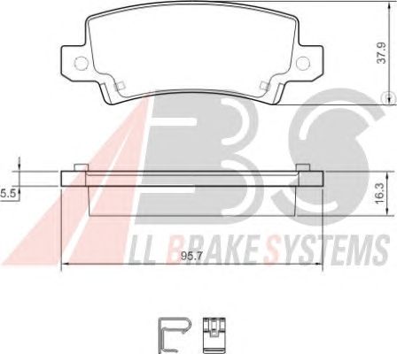 Brake Pad Set, disc brake 37406