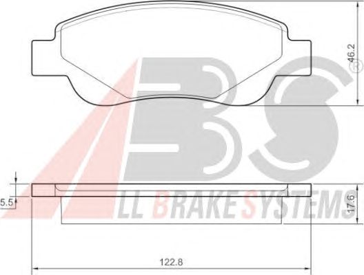 Brake Pad Set, disc brake 37483