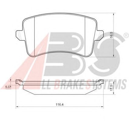 Brake Pad Set, disc brake 37588 OE