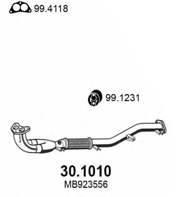 Exhaust Pipe 30.1010